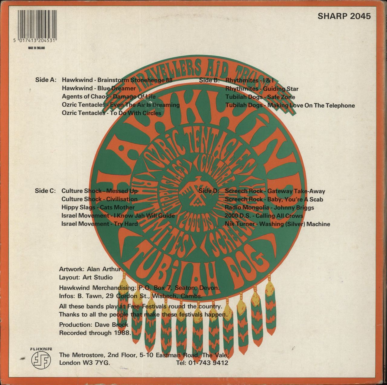Hawkwind Travellers Aid Trust + Booklet UK 2-LP vinyl set