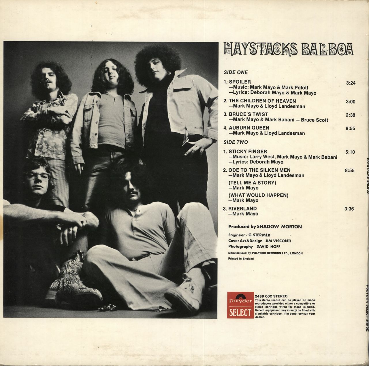 Haystacks Balboa Haystacks Balboa UK Vinyl LP
