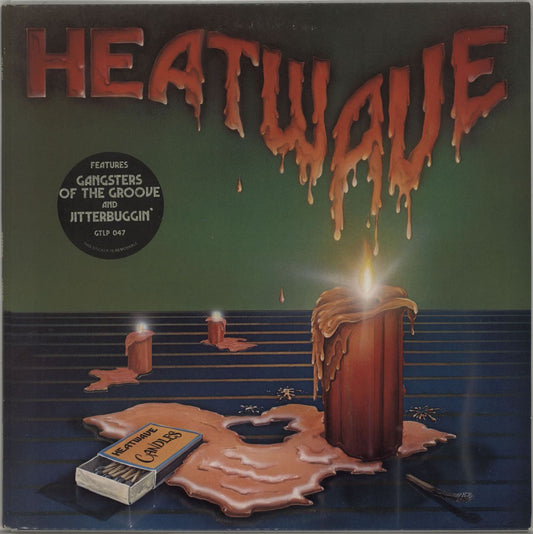 Heatwave Candles + Insert - Stickered Sleeve UK Vinyl LP