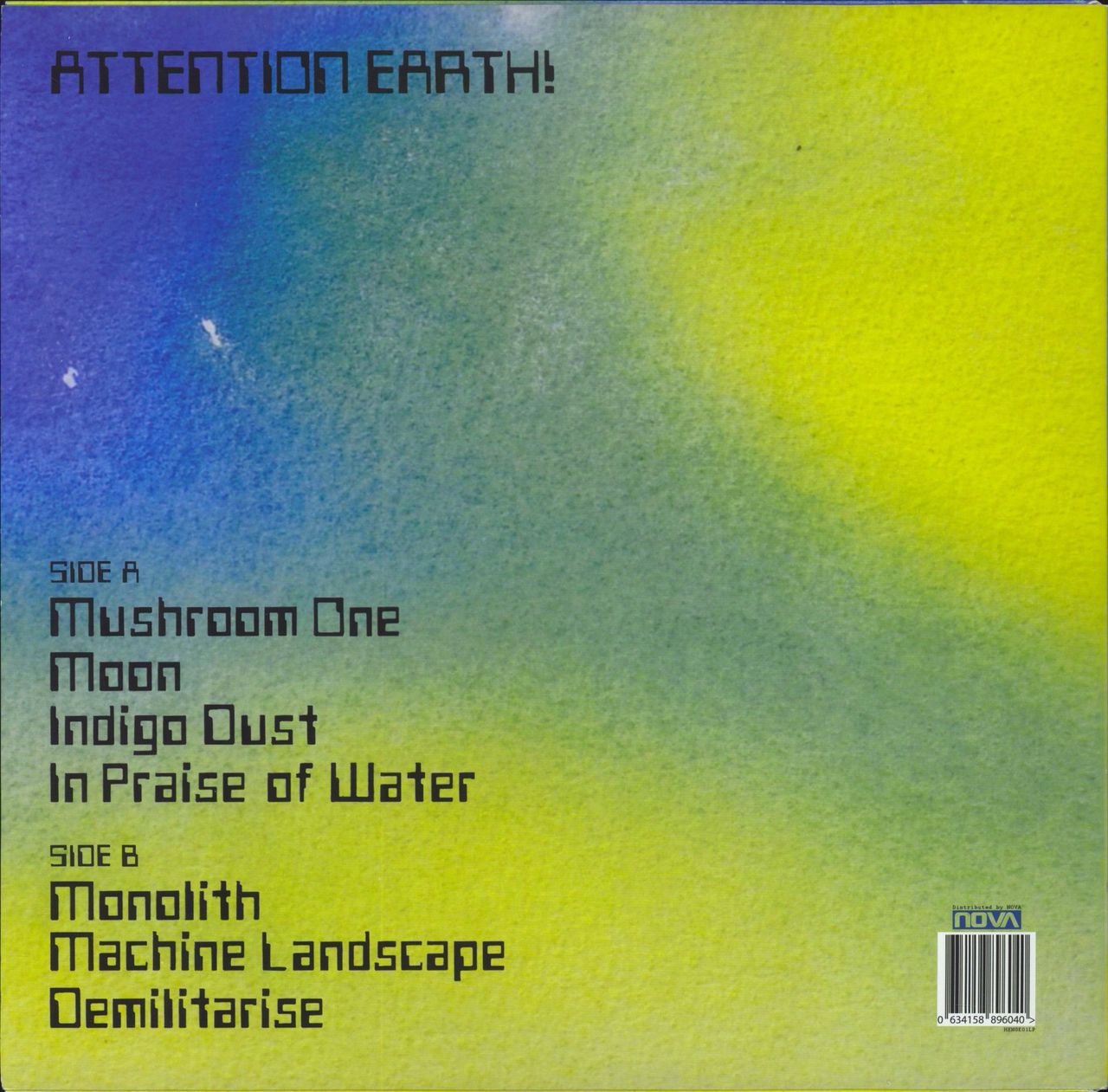 Henge [Space Rock] Attention Earth! - Lime Vinyl UK Vinyl LP
