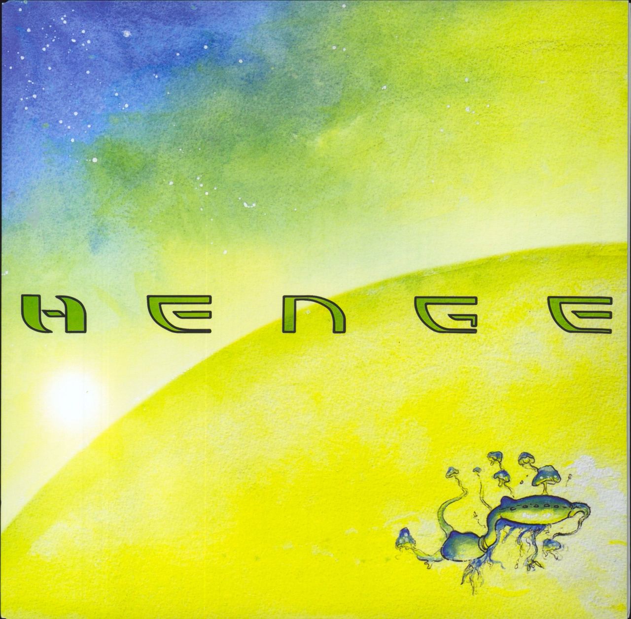 Henge [Space Rock] Attention Earth! - Lime Vinyl UK Vinyl LP