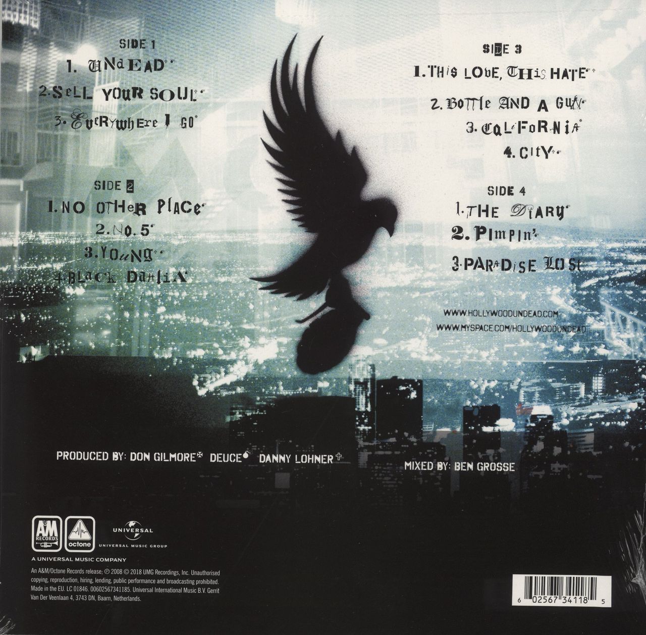 Hollywood Undead Swan Songs - 180g Vinyl - Sealed UK 2-LP vinyl set