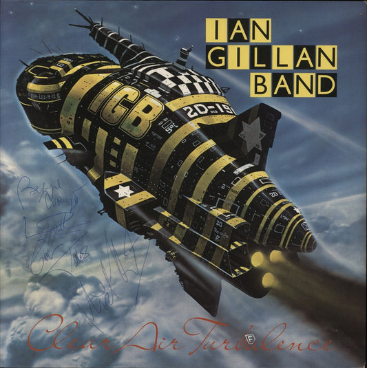 Ian Gillan Clear Air Turbulence - Autographed UK Vinyl LP