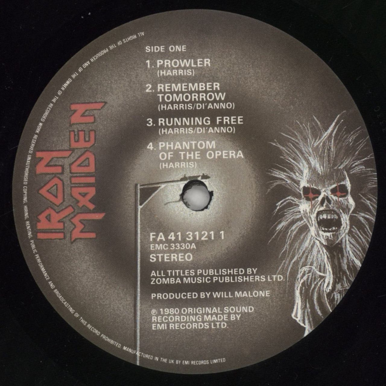 Iron Maiden Iron Maiden + Fame Inner UK Vinyl LP