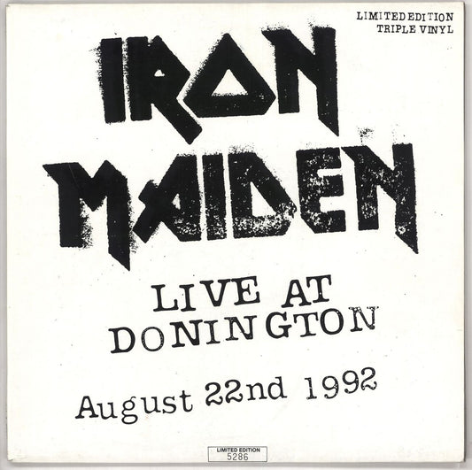 Iron Maiden Live At Donington UK 3-LP vinyl set