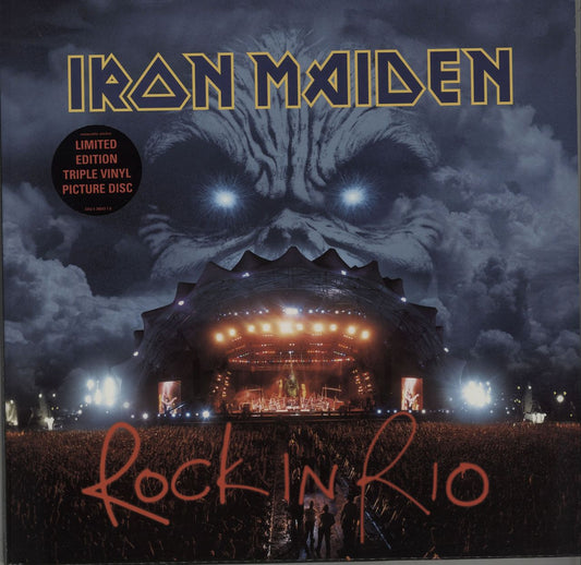Iron Maiden Rock In Rio - EX UK Picture disc LP