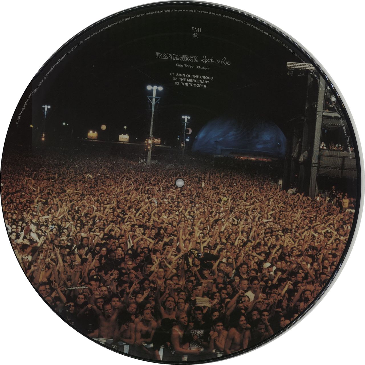 Iron Maiden Rock In Rio - EX UK Picture disc LP
