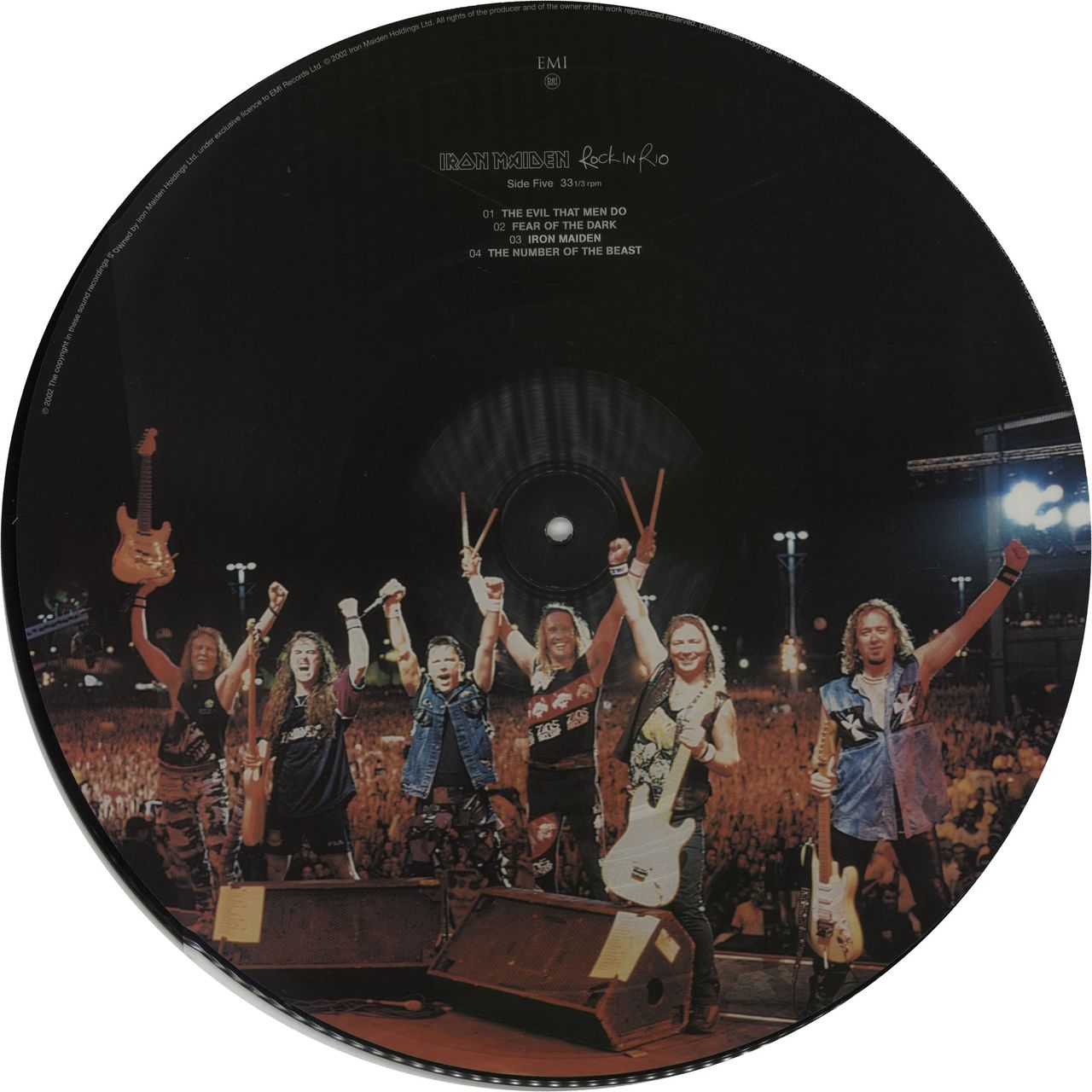 Iron Maiden Rock In Rio - EX UK Picture disc LP