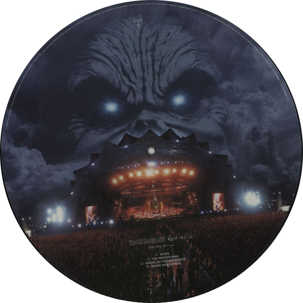 Iron Maiden Rock In Rio - EX UK Picture disc LP