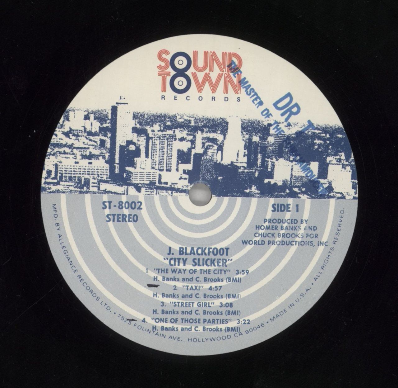 J. Blackfoot City Slicker US Vinyl LP