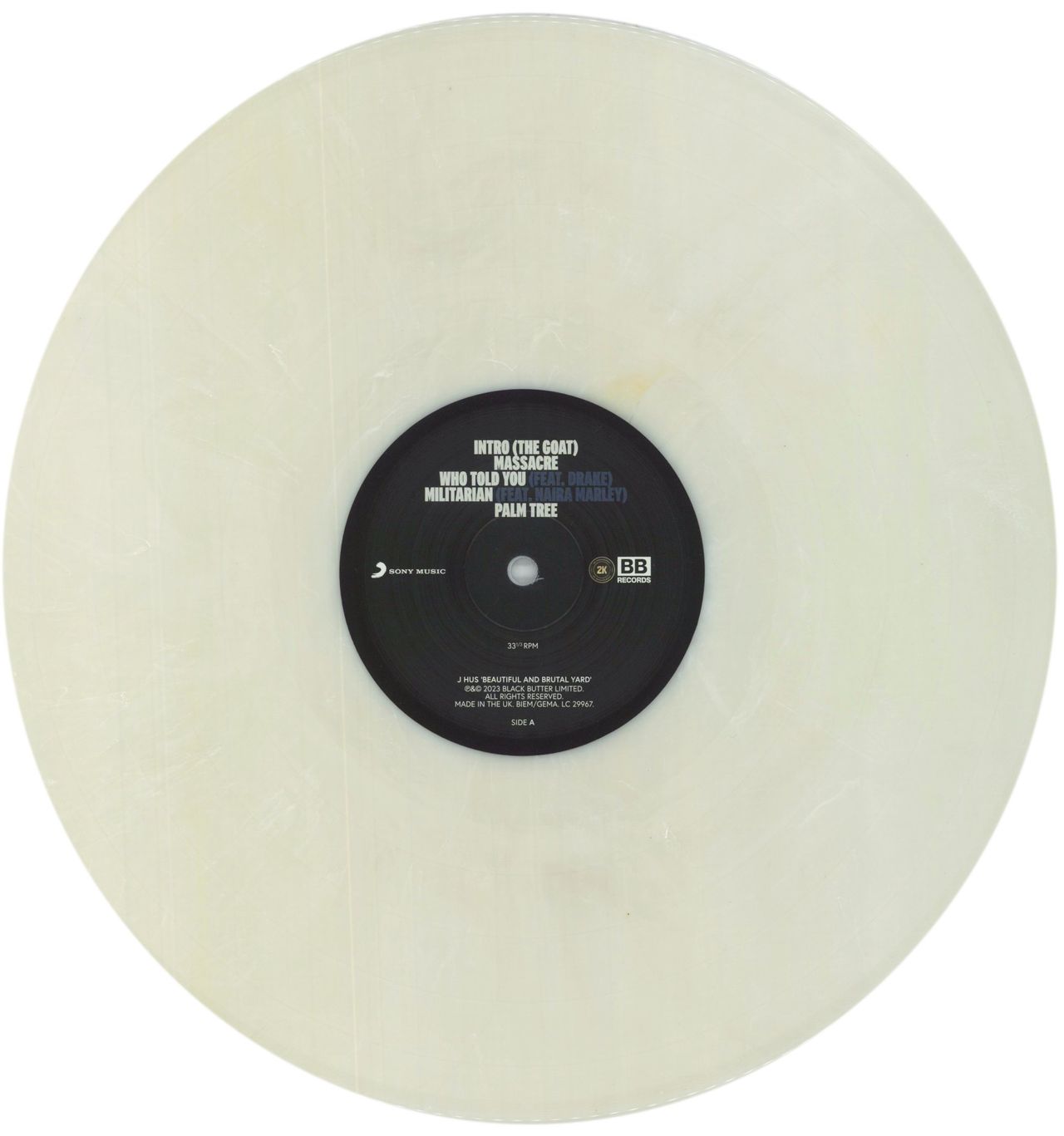 J Hus Beautiful And Brutal Yard - White Vinyl UK 2-LP vinyl set