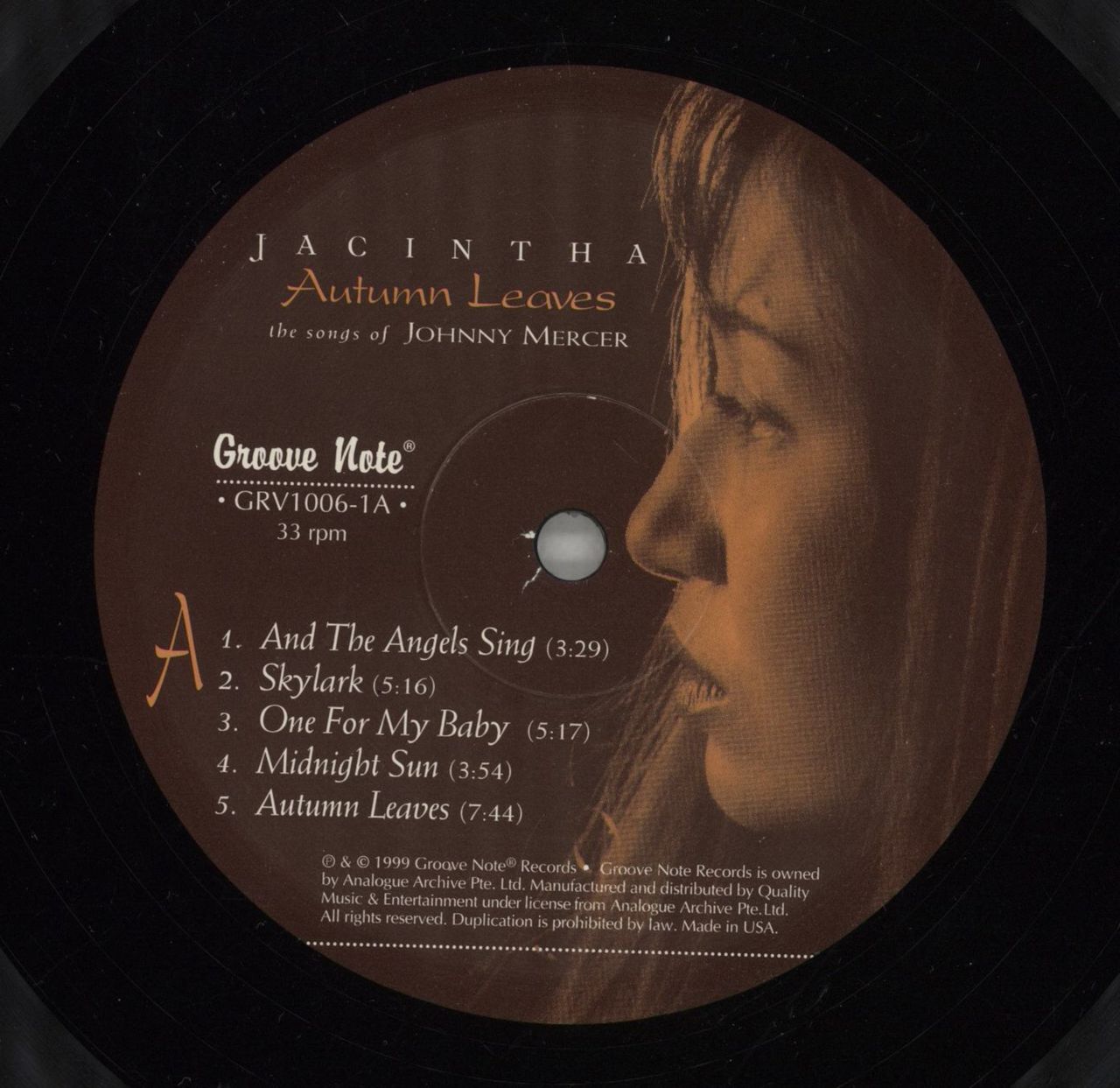 Jacintha Autumn Leaves(The Songs Of Johnny Mercer) + 45RPM - 180gm - Sealed US 2-LP vinyl set