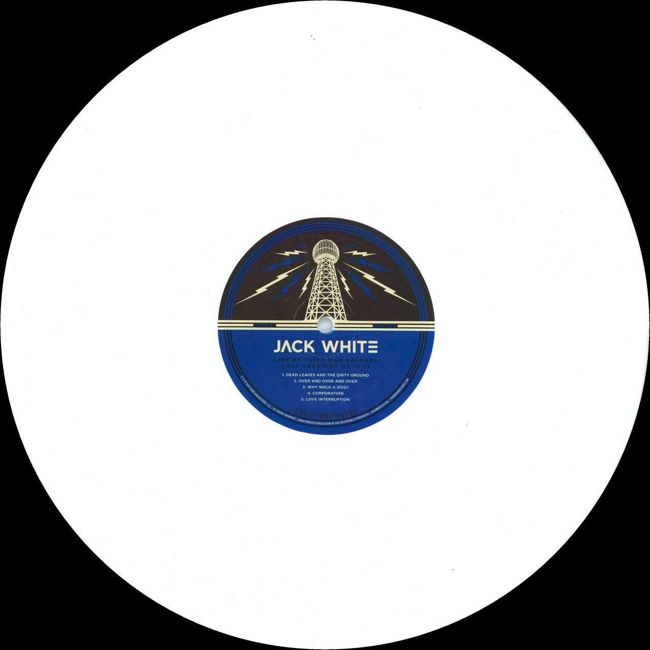 Jack White Live At Third Man Records US 3-LP vinyl set