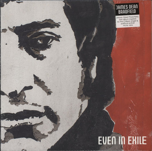 James Dean Bradfield Even In Exile - Autographed UK Vinyl LP