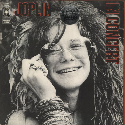 Janis Joplin In Concert - 1st - Price Stickered Sleeve UK 2-LP vinyl set