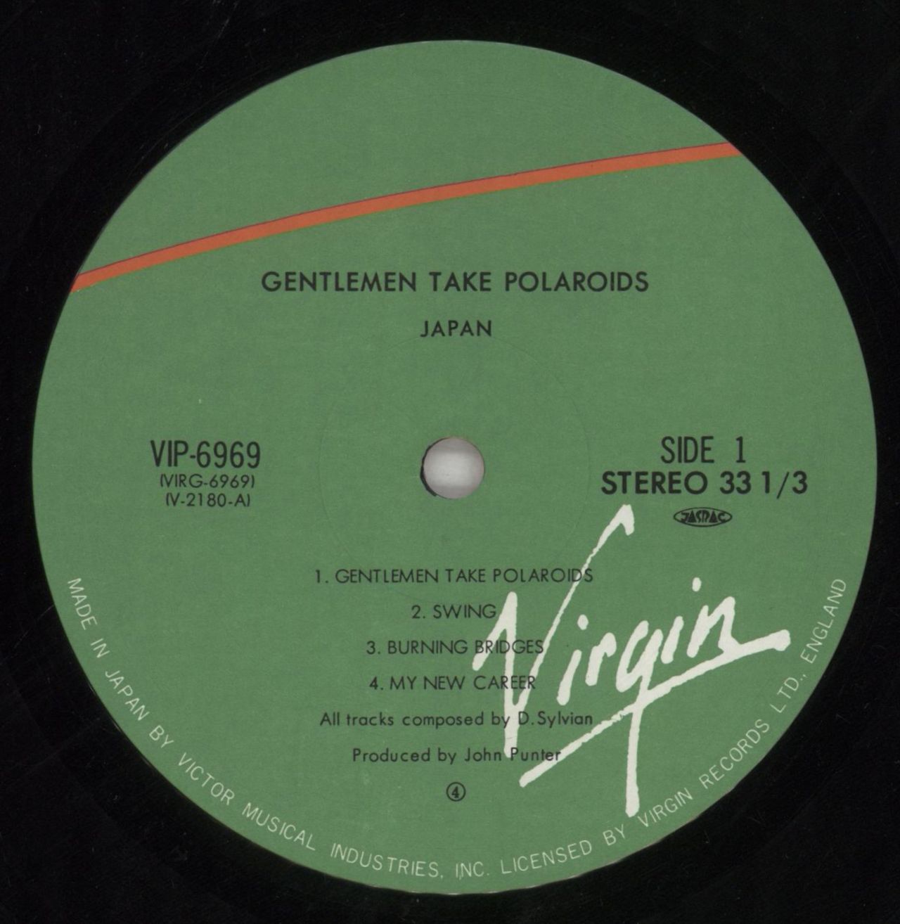 Japan Gentlemen Take Polaroids Japanese Vinyl LP