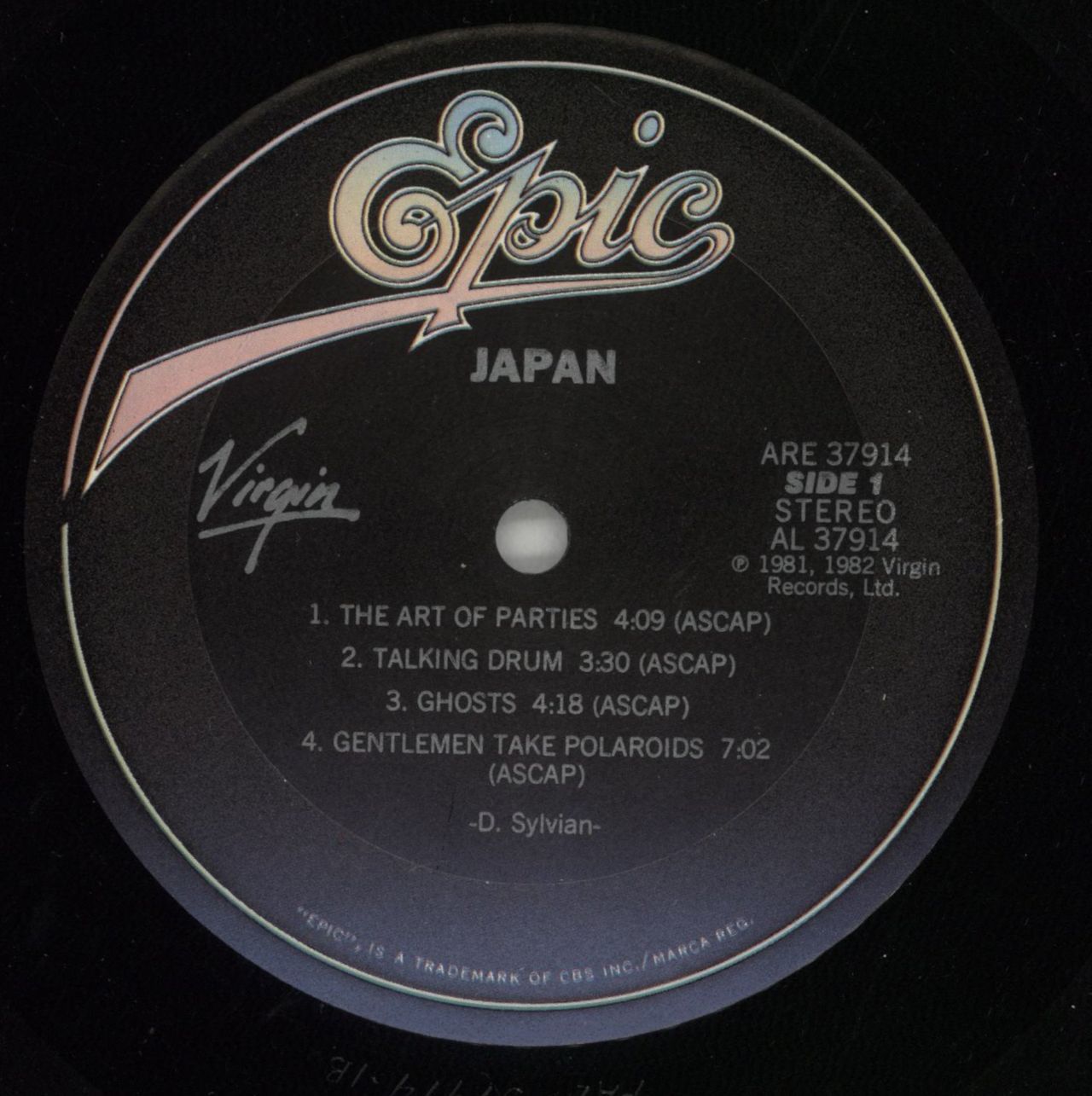 Japan Japan - Gold promo stamped - EX US Vinyl LP