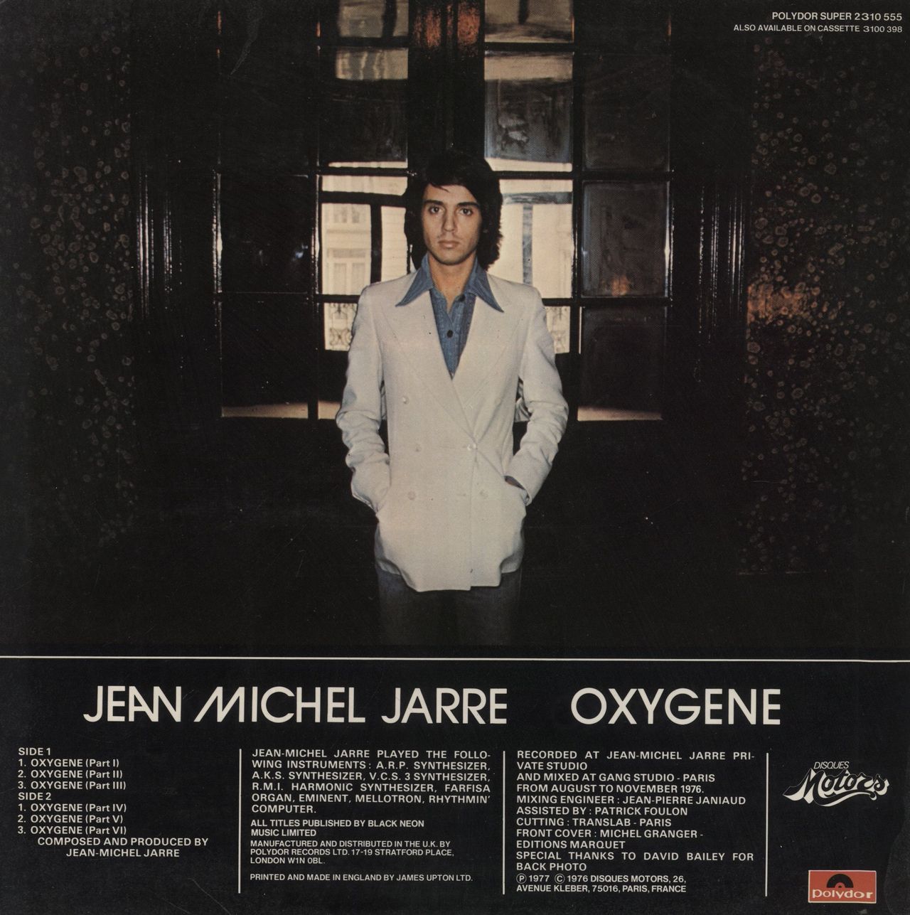 Jean-Michel Jarre Oxygene - 1st UK Vinyl LP