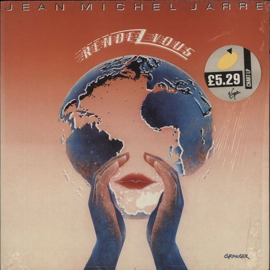 Jean-Michel Jarre Rendez-Vous + Price Stickered Shrinkwrap UK Vinyl LP