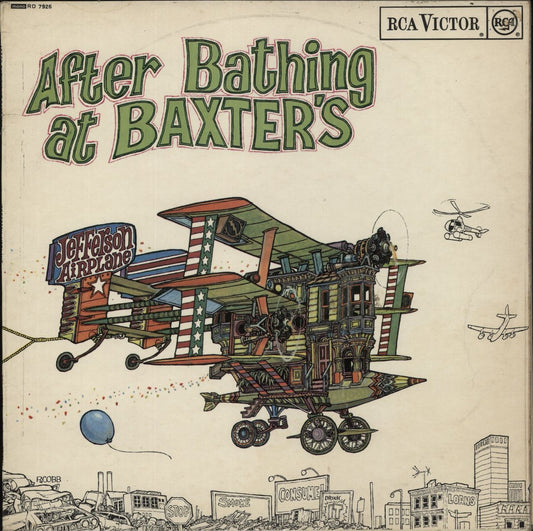 Jefferson Airplane After Bathing At Baxter's - Mono VG UK Vinyl LP