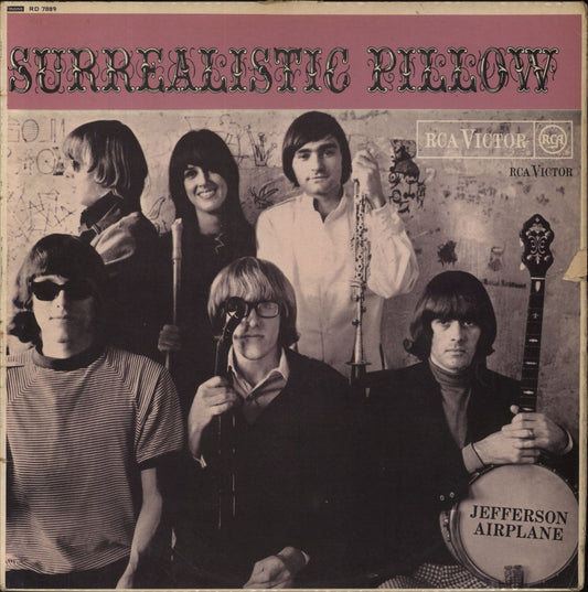 Jefferson Airplane Surrealistic Pillow - 1st - VG UK Vinyl LP