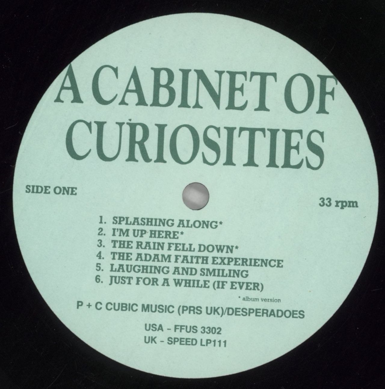 Jesse Garon & The Desperadoes A Cabinet Of Curiosities UK Vinyl LP