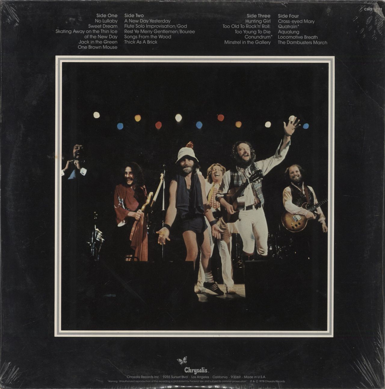 Jethro Tull Live - Bursting Out - Sealed US 2-LP vinyl set