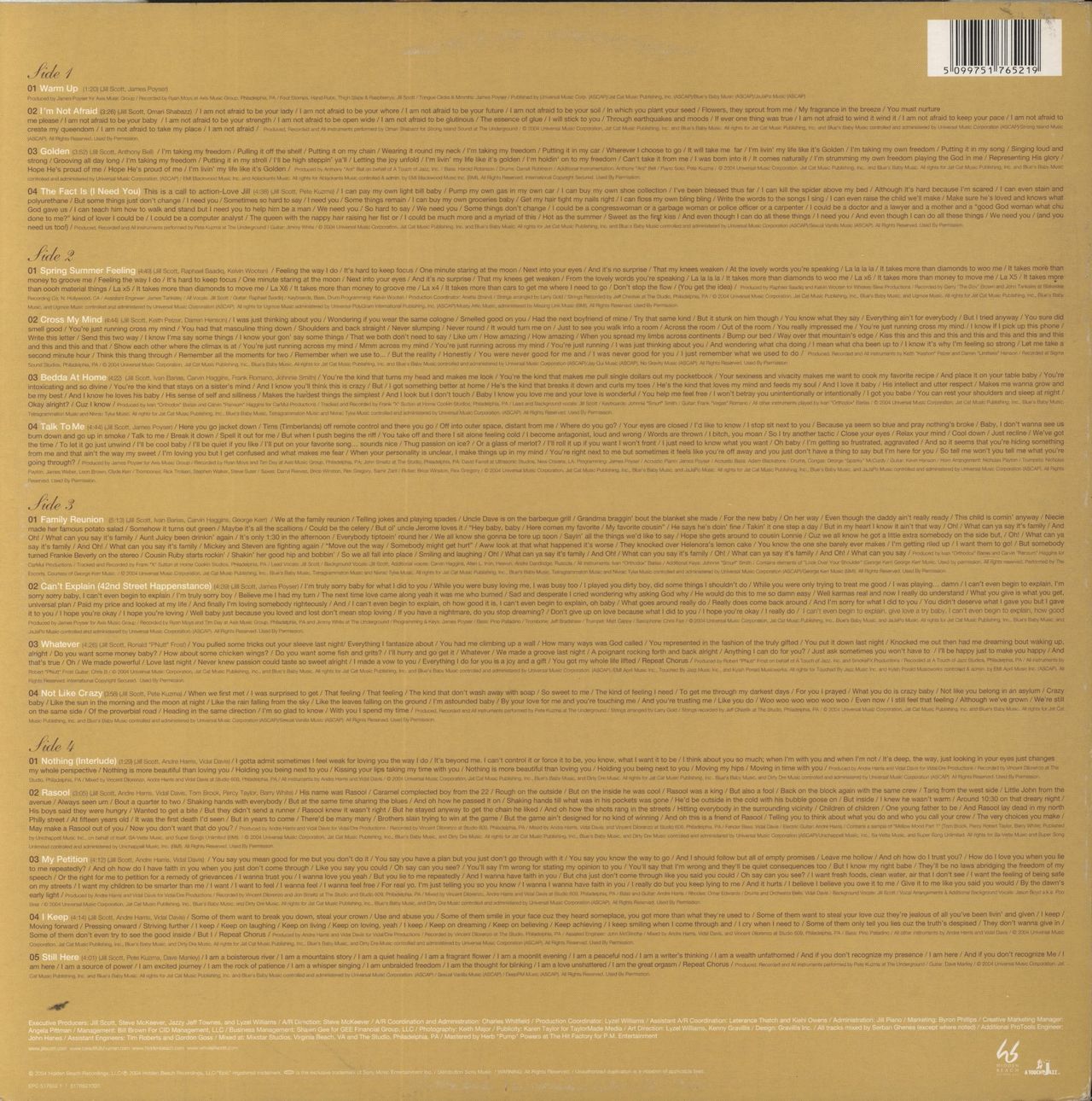Jill Scott Beautifully Human - Words And Sounds Vol. 2 UK 2-LP vinyl set