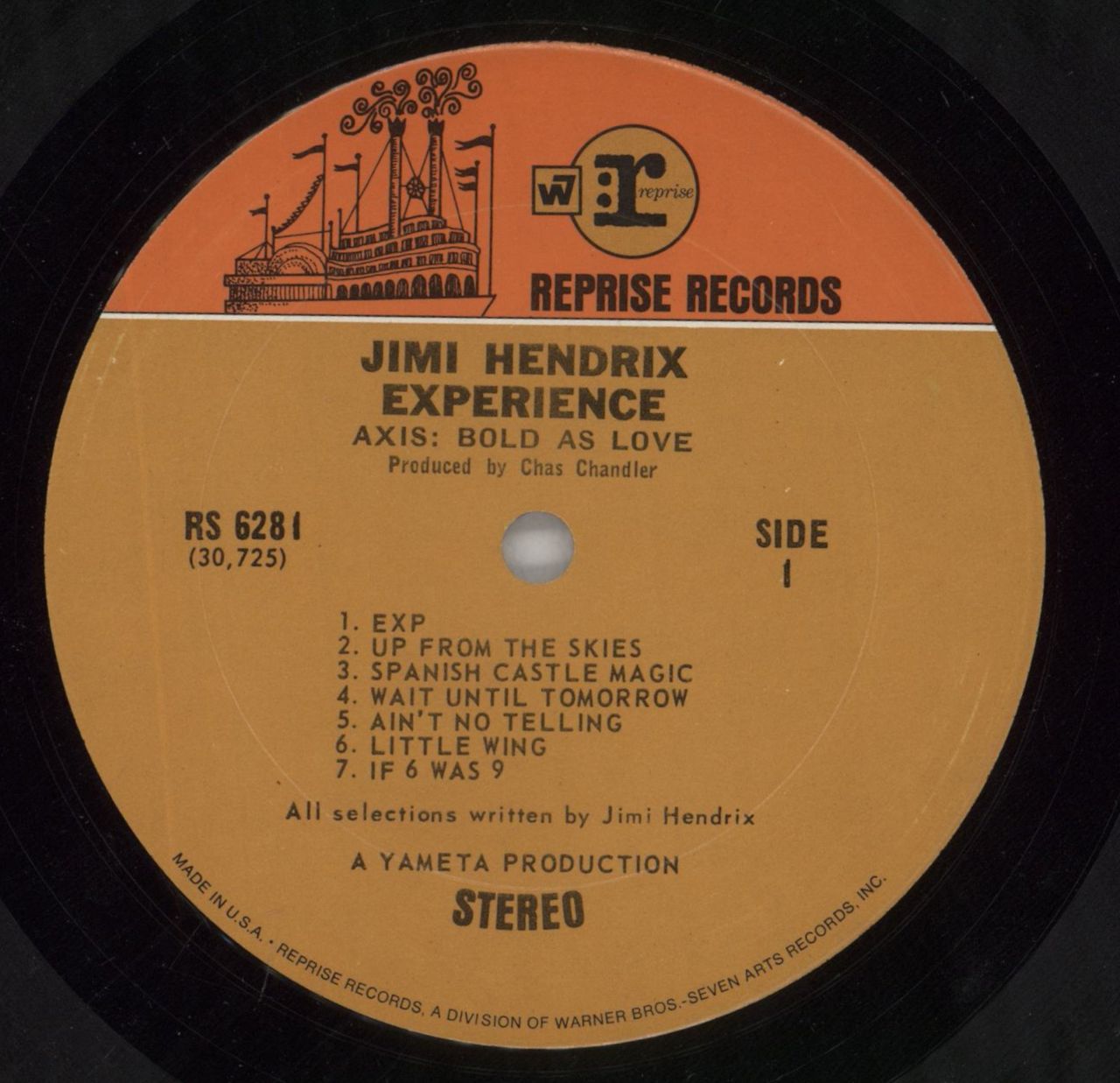 Jimi Hendrix Axis: Bold As Love - EX US Vinyl LP