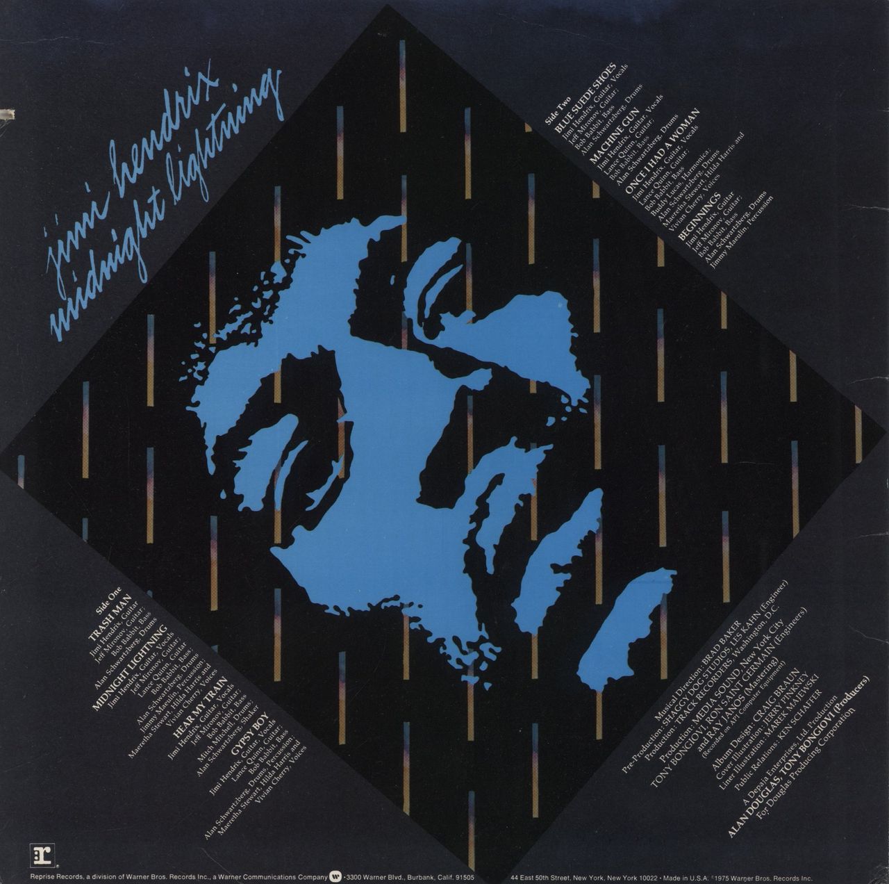 Jimi Hendrix Midnight Lightning - EX US Vinyl LP