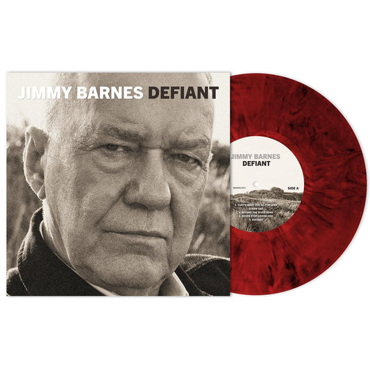 Jimmy Barnes – Defiant - Limited Edition - Red/Black Marbled Vinyl LP Record