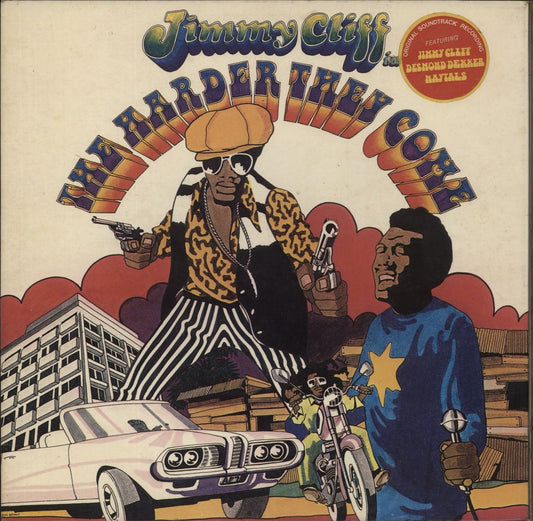 Jimmy Cliff The Harder They Come - Palm Tree Label - Hype-Sticker UK Vinyl LP