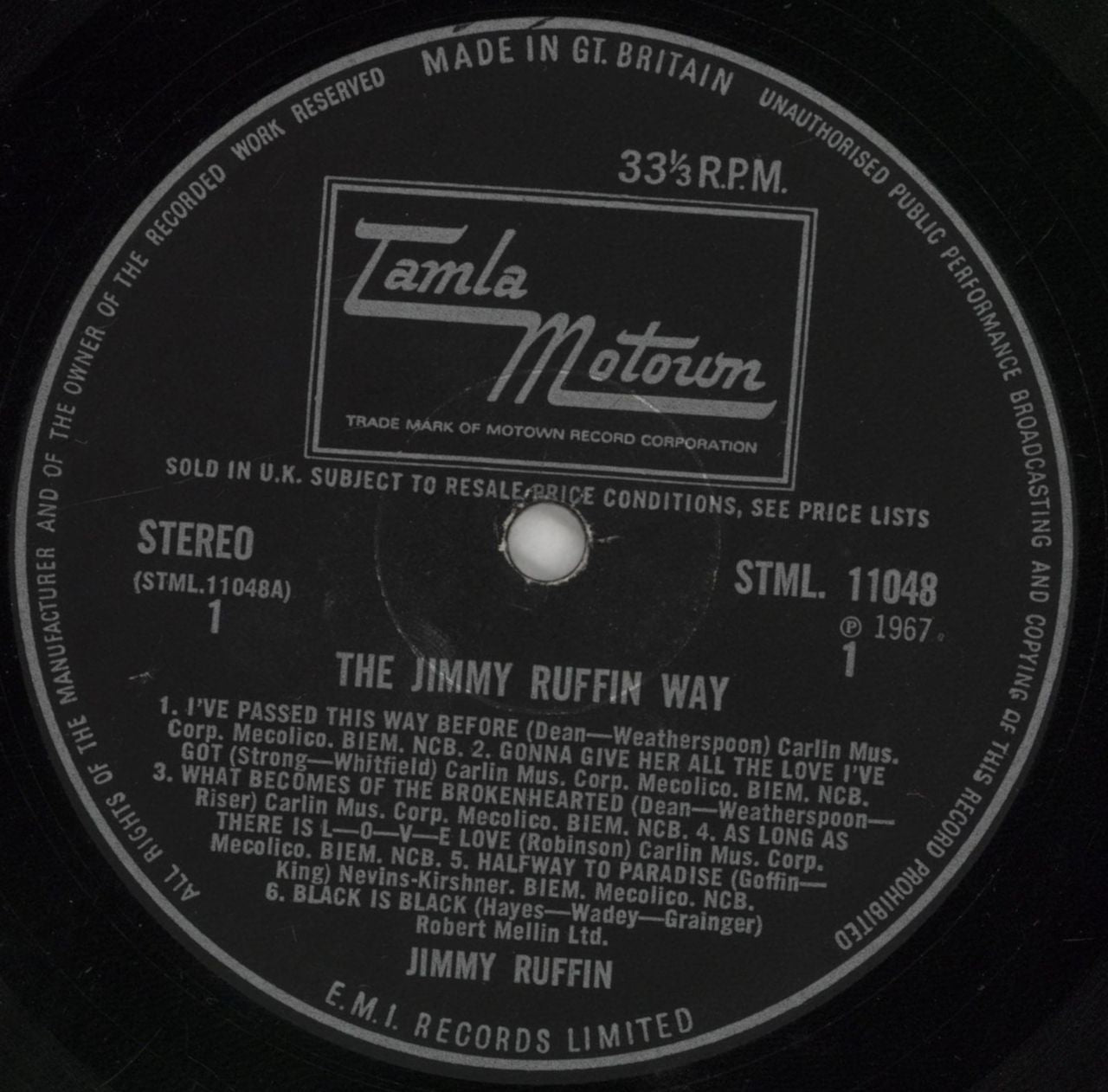 Jimmy Ruffin The Jimmy Ruffin Way UK Vinyl LP