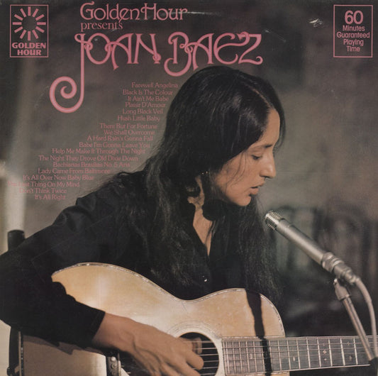 Joan Baez Golden Hour Presents Joan Baez UK Vinyl LP