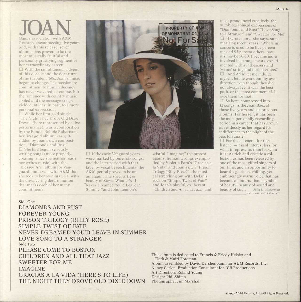 Joan Baez The Best Of Joan C. Baez UK Vinyl LP