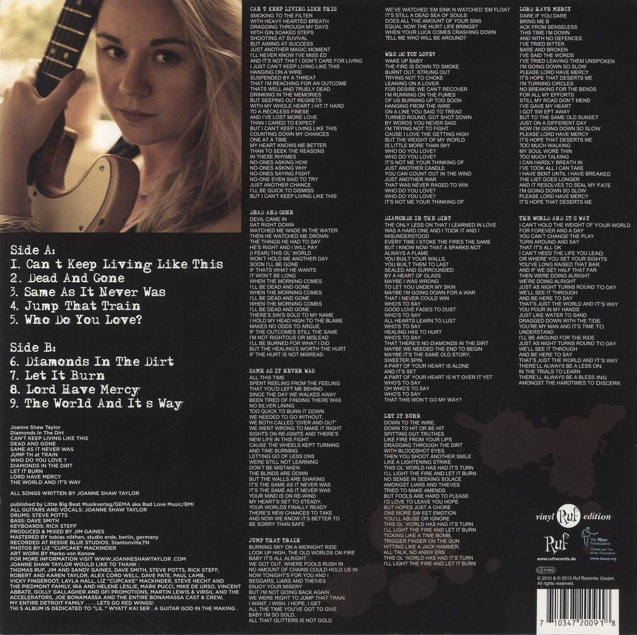 Joanne Shaw Taylor Diamonds In The Dirt German Vinyl LP