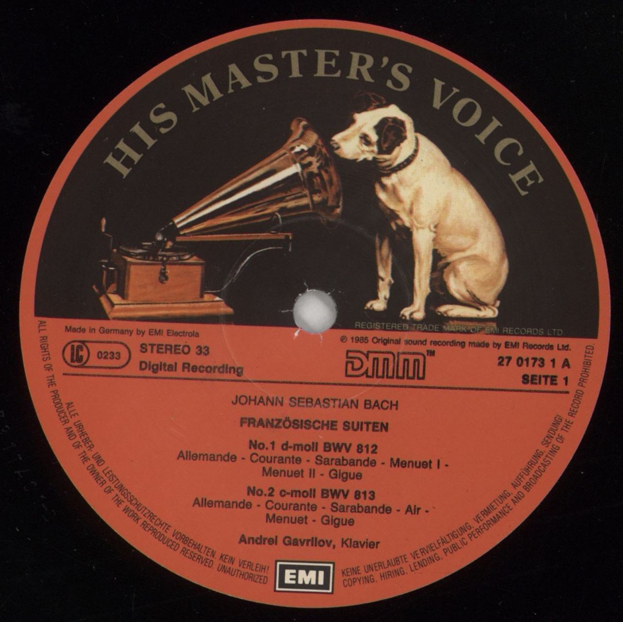 Johann Sebastian Bach Bach: Französische Suiten = The French Suites UK 2-LP vinyl set