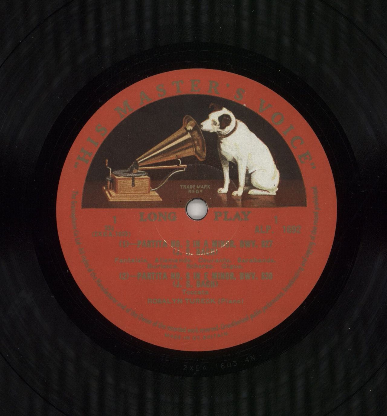 Johann Sebastian Bach Bach: Partitas Nos. 3 & 6 UK Vinyl LP