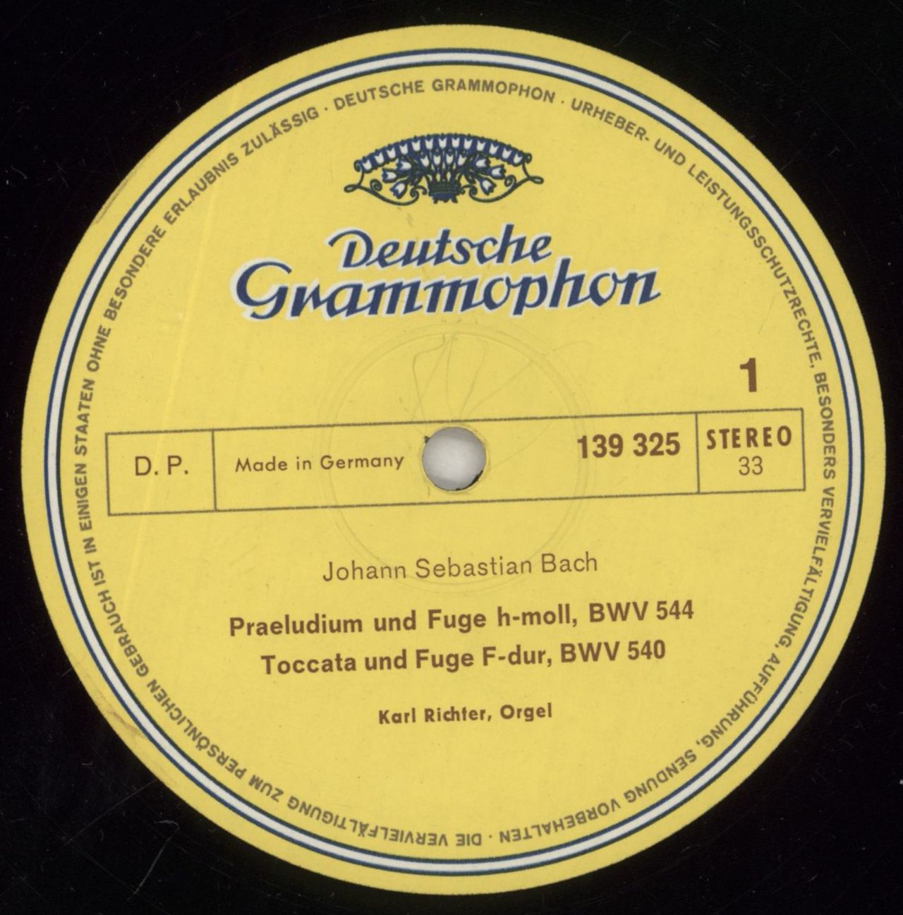 Johann Sebastian Bach J. S. Bach: Orgelwerke · Organ Works · Œuvres Pour Orgue (Vol. 2) German Vinyl LP