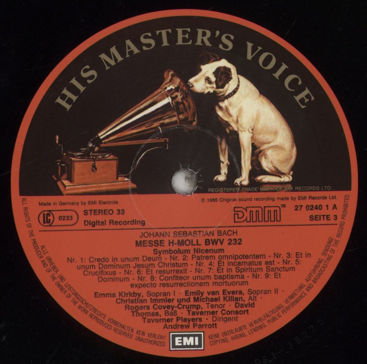 Johann Sebastian Bach Mass In B minor German 2-LP vinyl set