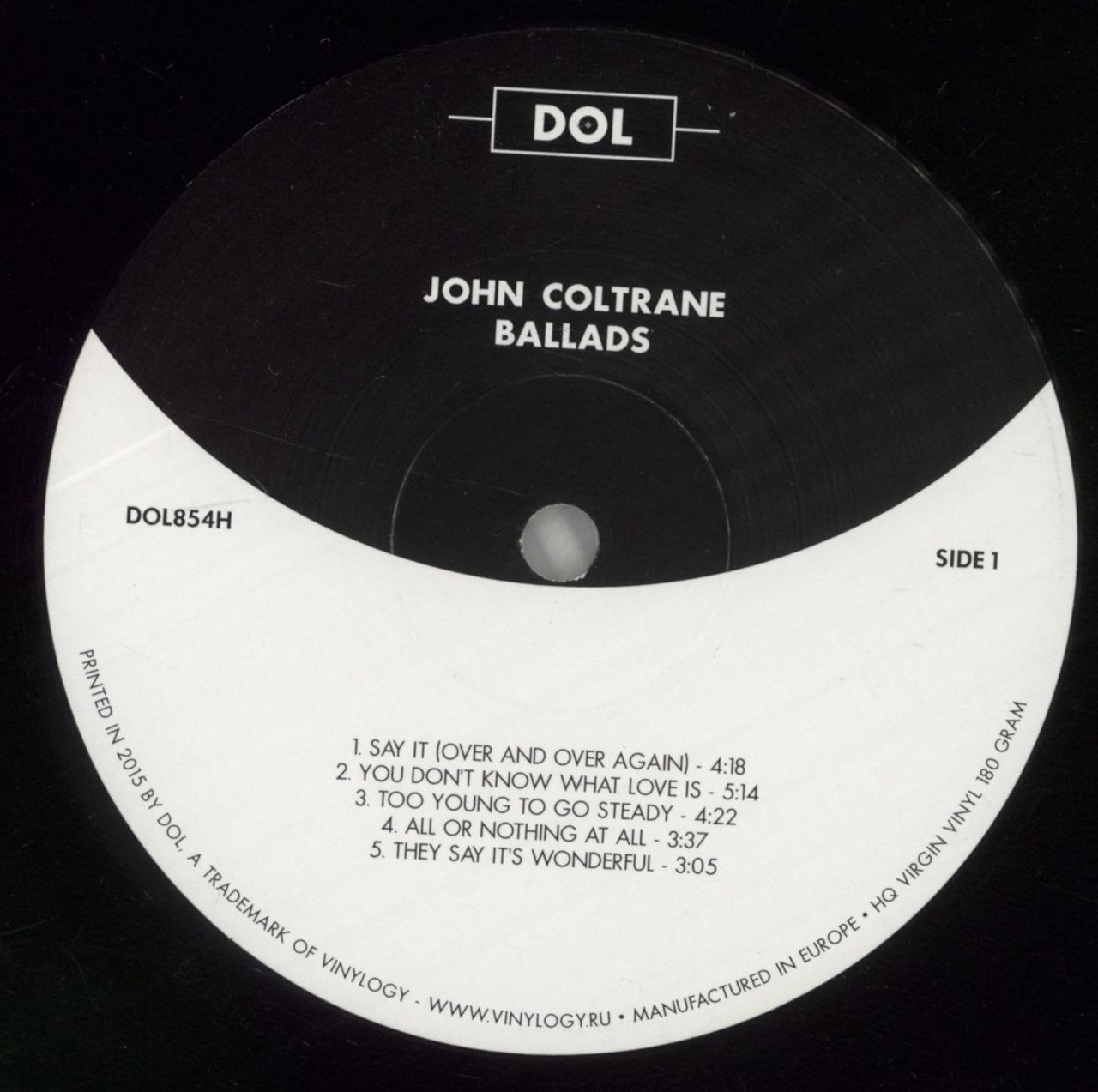 John Coltrane Ballads - 180gm Vinyl - Shrink UK Vinyl LP