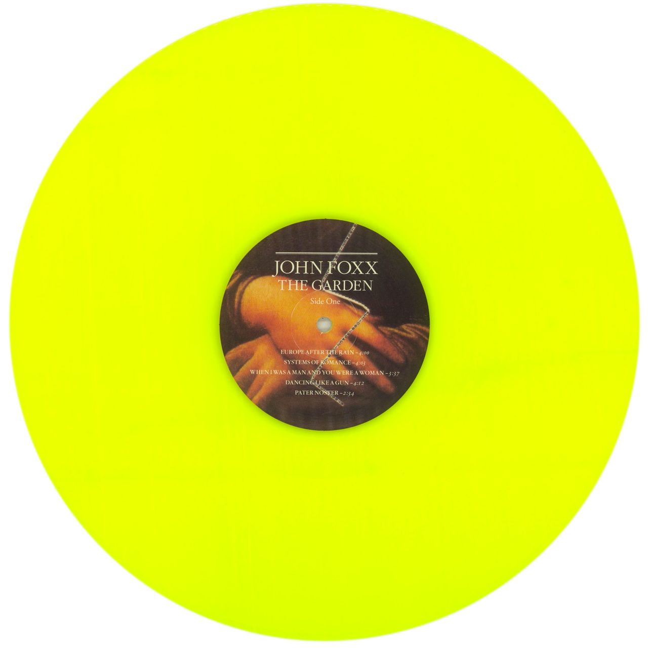 John Foxx The Garden - Yellow Vinyl UK Vinyl LP