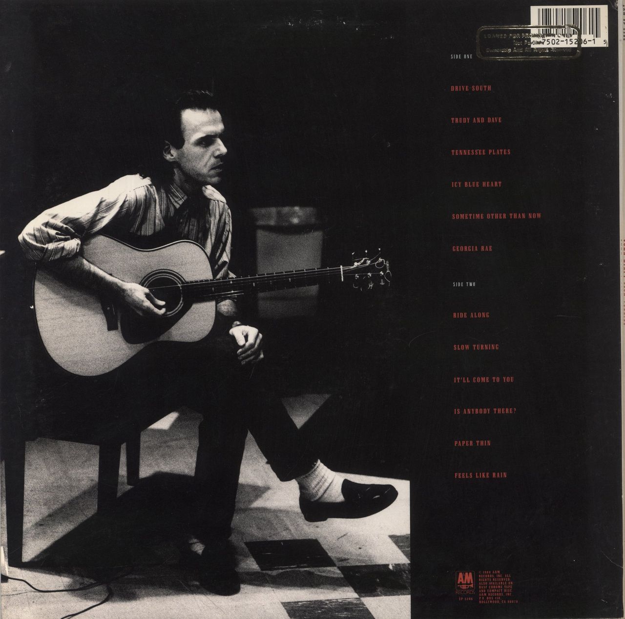 John Hiatt Slow Turning - Gold Stamped US Vinyl LP