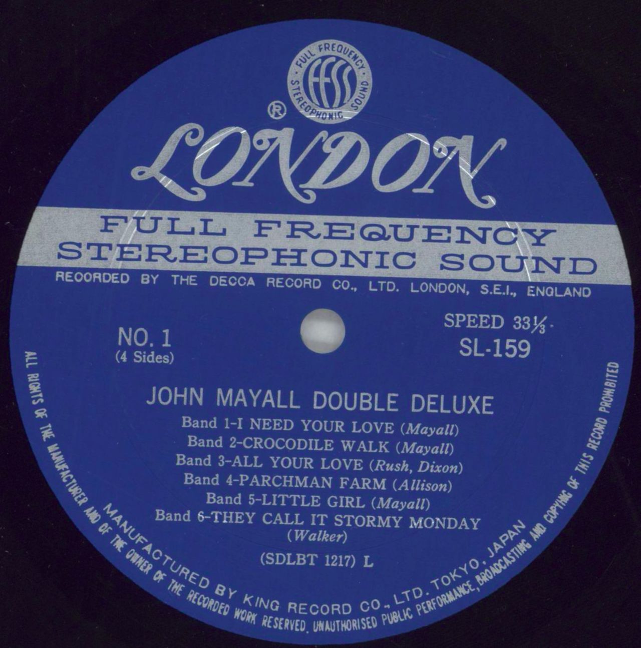 John Mayall Double Deluxe + obi Japanese 2-LP vinyl set