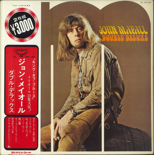 John Mayall Double Deluxe + obi Japanese 2-LP vinyl set