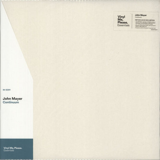 John Mayer Continuum - Turquoise Vinyl UK 2-LP vinyl set