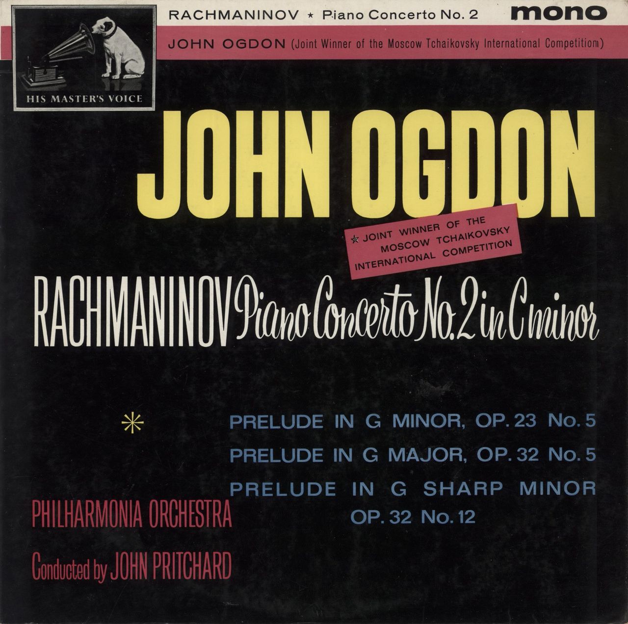 John Ogdon Rachmaninov Piano Concerto No. 2 in C Minor UK Vinyl LP