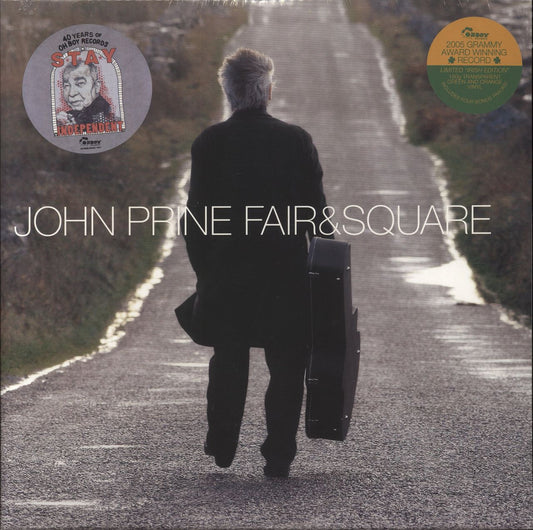 John Prine Fair & Square - Irish Edition - 180gm Green & Orange Vinyl - Sealed US 2-LP vinyl set