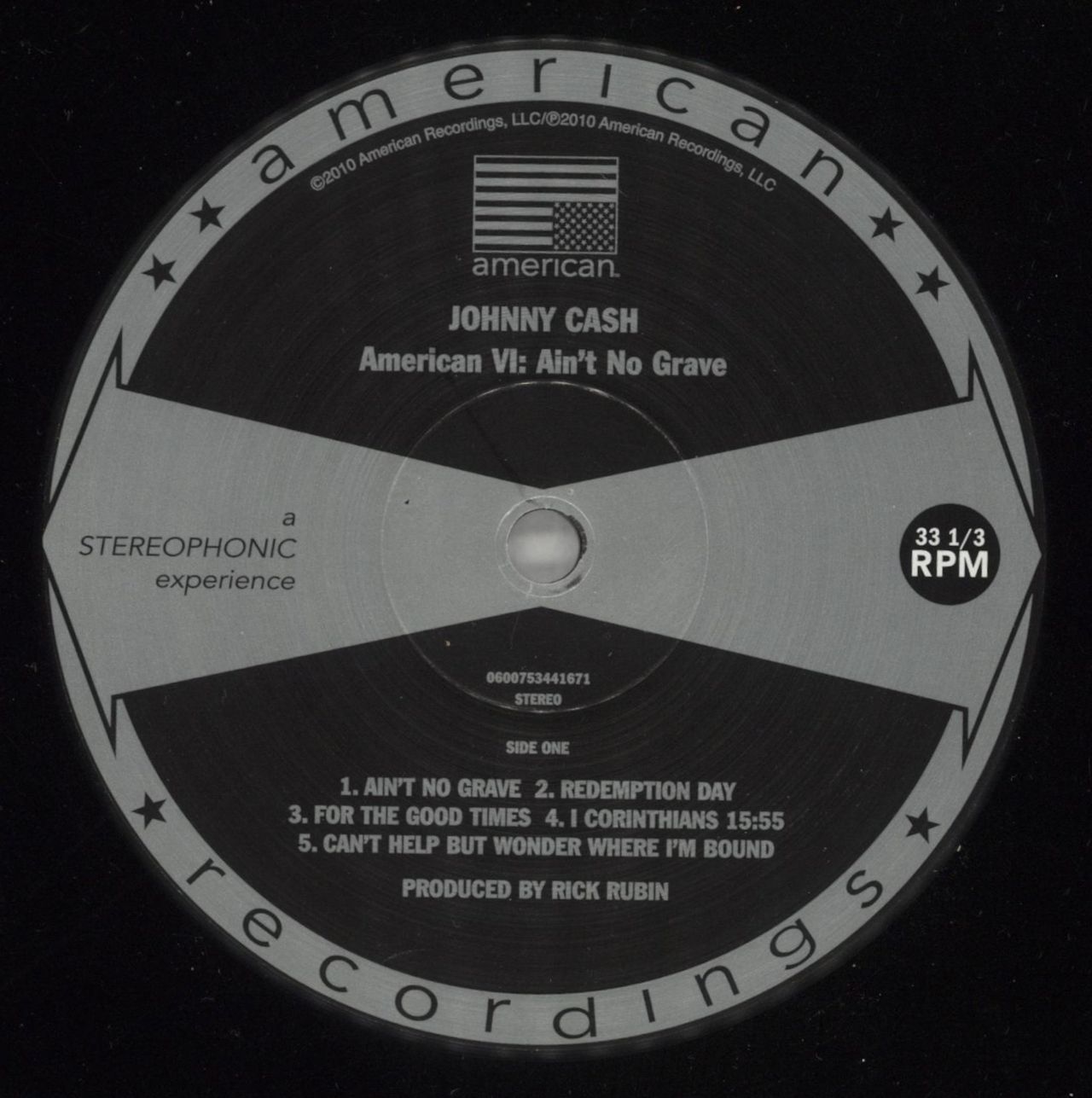 Johnny Cash American VI: Ain't No Grave - 180gm UK Vinyl LP