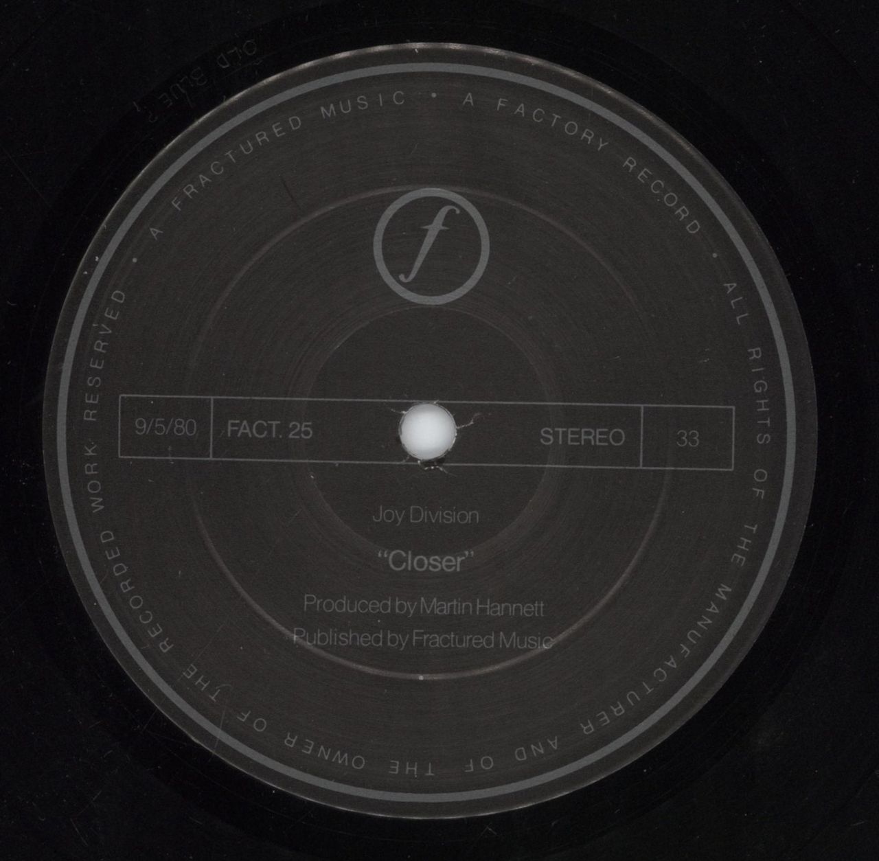 Joy Division Closer - 1st - Archive Quality UK Vinyl LP